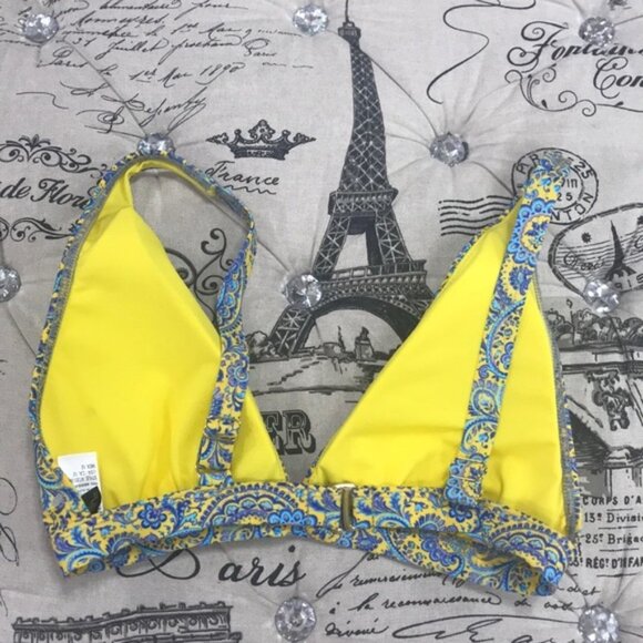 NWOT Athena Liesl Paisley Bikini Top - Picture 5 of 6